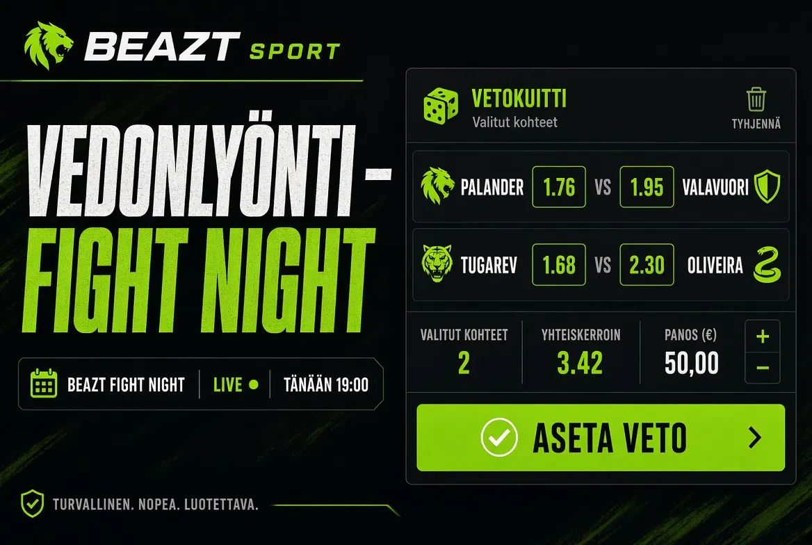 Beazt Fight Night vedonlyönti ja kertoimet -opas